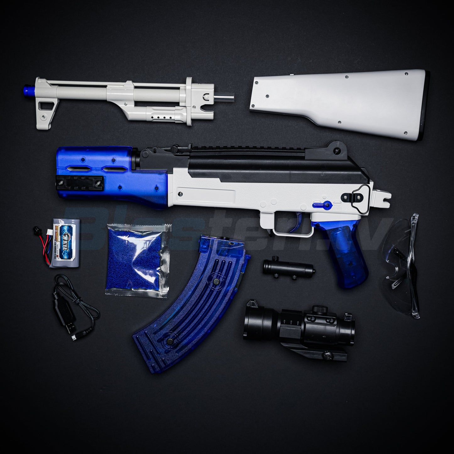 AK-47 Gēla Blasteris – Zils (Dāvana - 11 000 Lodīšu)