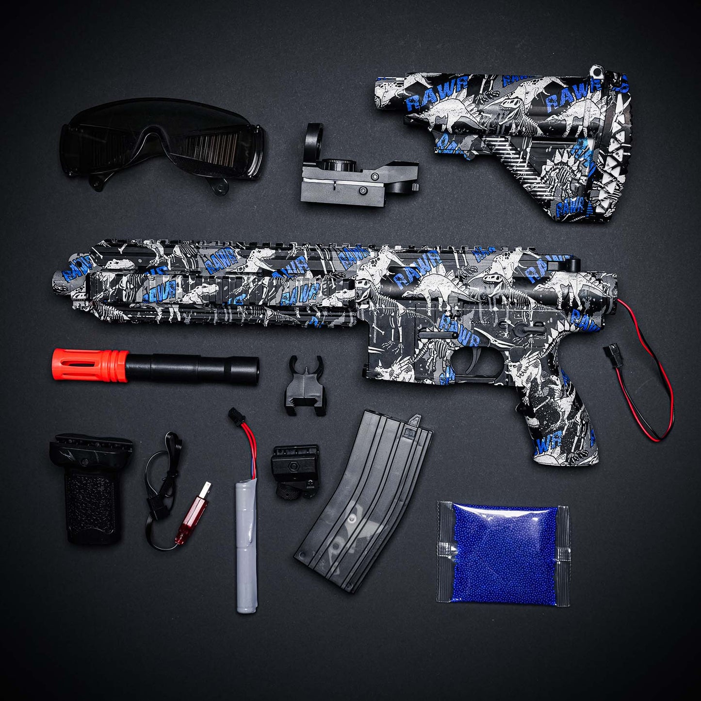 M416 Tactical Gēla Blasteris – Zils (Dāvana +11 000 Lodīšu)