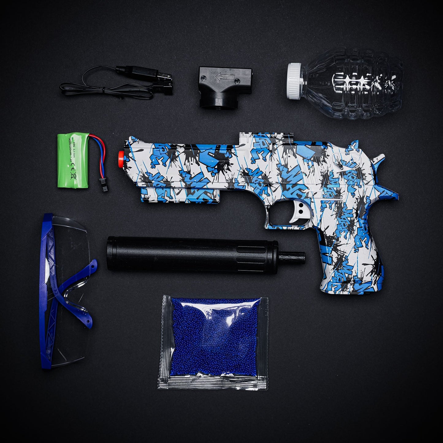 DESERT EAGLE Gēla Blasteris – Zils (Dāvana – 11 000 Lodīšu)