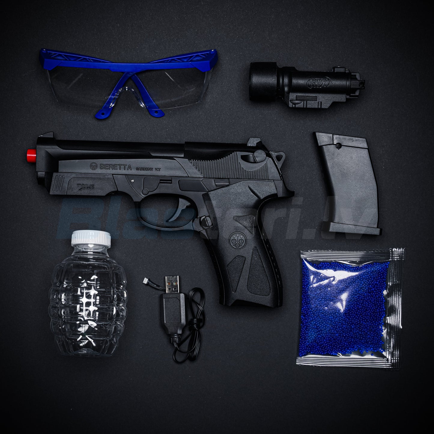 BERETTA Gēla Blasteris – Melns (Dāvana - 11 000 Lodīšu)