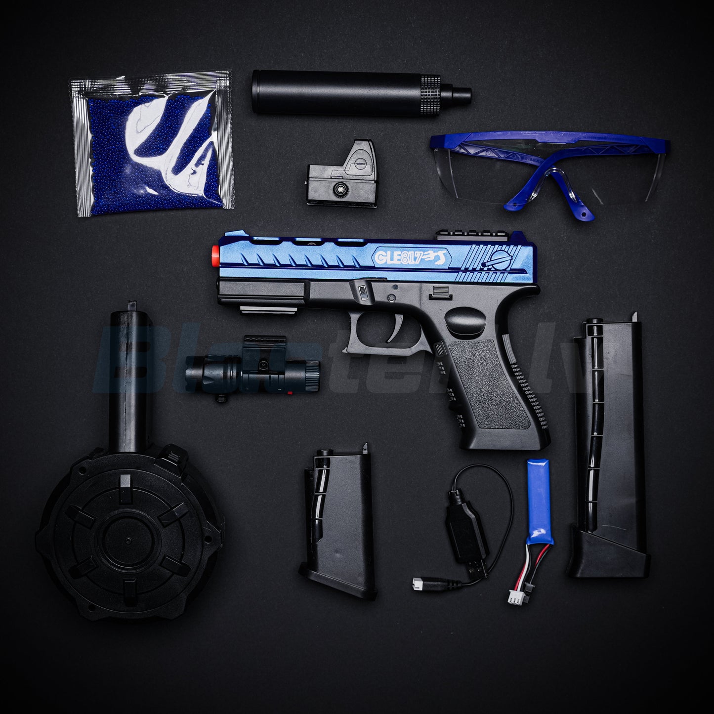 GLE817 Gēla Blasteris – Zils (Dāvana - 11 000 Lodīšu)